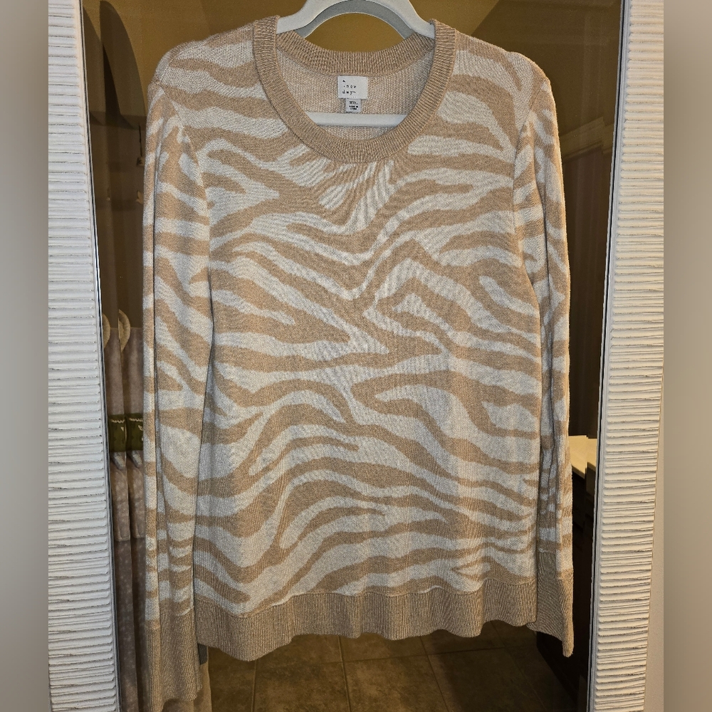 🌟EUC A NEW DAY ANIMAL PRINT SWEATER SIZE XXL